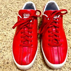 K-Swiss Red Sneakers:  Men’s 9/Women’s 11